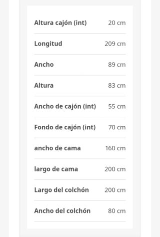 HEMNES Diván blanco con 3 cajones y colchón