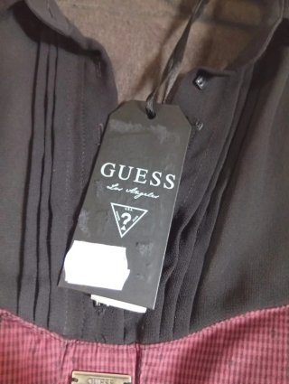 Body Guess Negro y Rojo Talla S