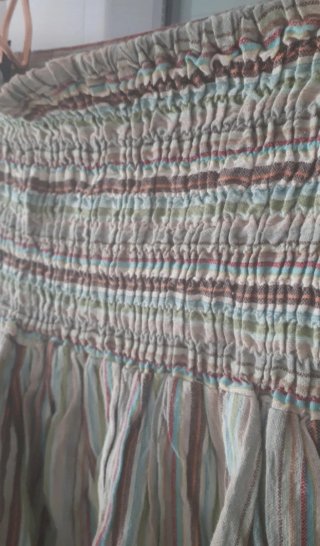 Pantalón hippie rayas beige y marrón