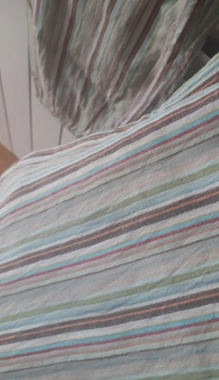 Pantalón hippie rayas beige y marrón