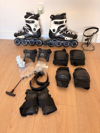 Patines seba FRX 80 negros y blancos talla 42