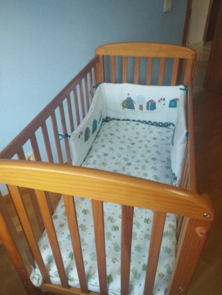 Silla coche Cybex Cloud Q + cuna madera