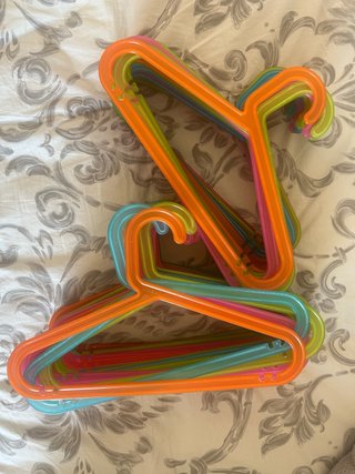 Lote 20 Perchas Ikea Plástico Colores