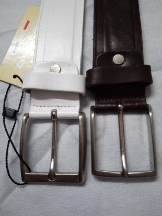 Egon Furstenberg Cinture Uomo Pelle 2pz