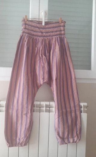 Pantalón hippie rayas talla única