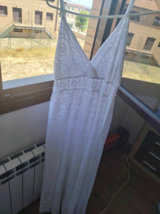 Vestido blanco encaje talla 38