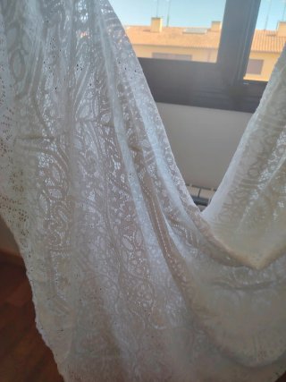 Vestido blanco encaje talla 38