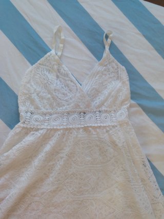 Vestido blanco encaje talla 38