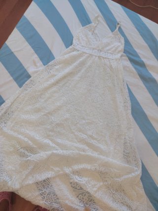 Vestido blanco encaje talla 38