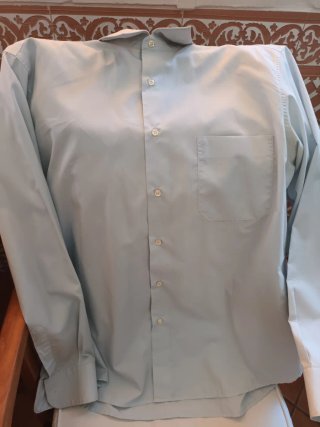 Camisa hombre manga larga azul celeste