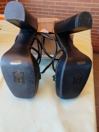 Sandalias Negras Tacón Alto