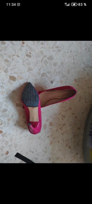 Tacones Punta Rosa Talla 38