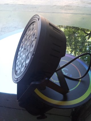 Foco LED Iluminación Negro/Plata