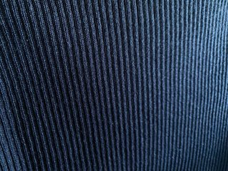 Jersey crop top azul de cuello alto