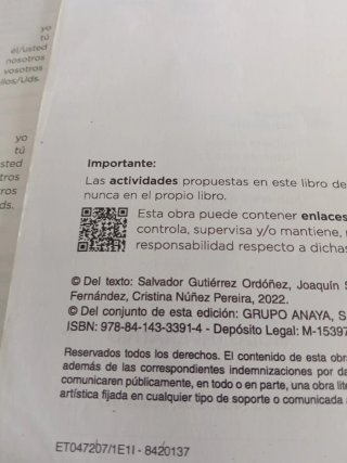 Lengua y literatura 1 ESO