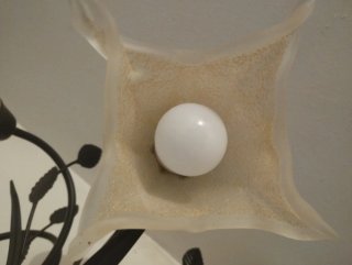 Lámpara techo Fabrilamp clásica 5 tulipas cristal