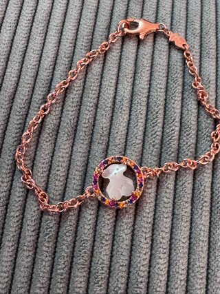 Pulsera plata s925 oso circonitas