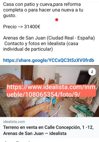 Casa con terreno Ciudad Real (IDEALISTA) OJO LEER