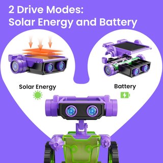 Robot solar 15 en 1 educativo STEM Sillbird