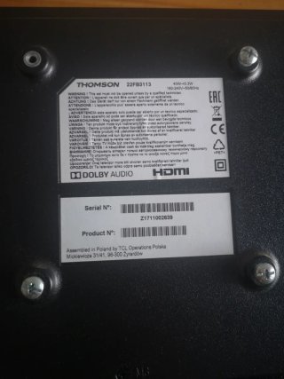 Televisión Thomson 22 HD HDMI