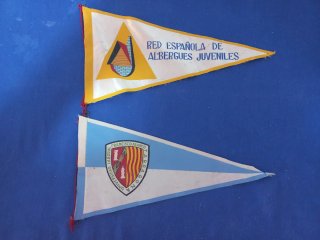 Banderines antiguos Red Española Albergues Juvenil