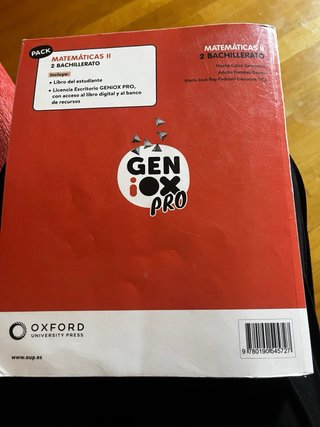 Matemáticas II 2 Bachillerato : Geniox