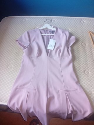 Vestido lila Zara Talla XL