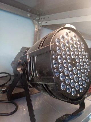 Foco LED Iluminación Negro/Plateado