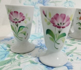 10 Mazagrans Limoges Florales