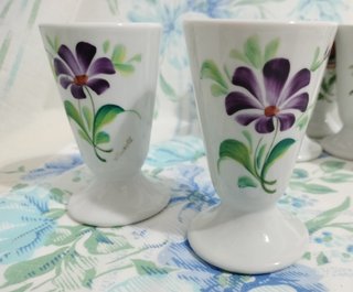 10 Mazagrans Limoges Florales