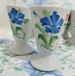 10 Mazagrans Limoges Florales