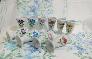 10 Mazagrans Limoges Florales