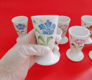 10 Mazagrans Limoges Florales