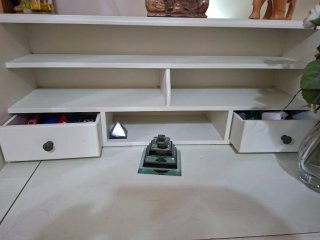 Escritorio Madera blanco. Mueble decorativo