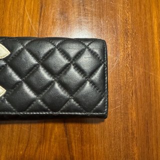 Cartera Chanel Cuero Negro y Blanco