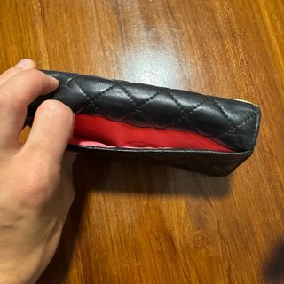 Cartera Chanel Cuero Negro y Blanco