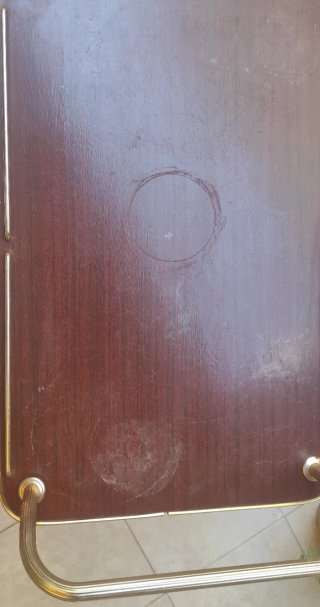 Camarera vintage de madera y metal