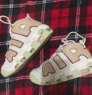 Nike Air More Uptempo Zapatillas Beige/Blanco