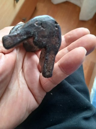 Figura demoníaca africana antigua