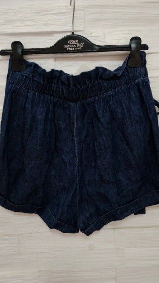 Pantaloncini jeans donna vita alta L
