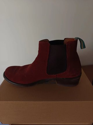Botines Valverde del Camino Talla 38 Rojo