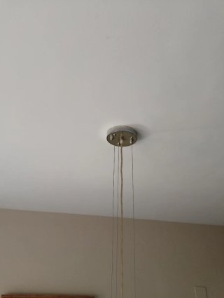 Lámpara Techo Madera Acero Cristal