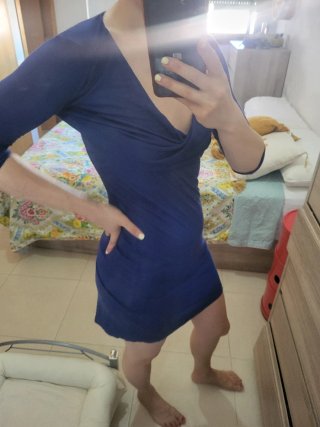 Vestido Azul Mango Talla M