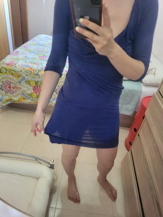 Vestido Azul Mango Talla M