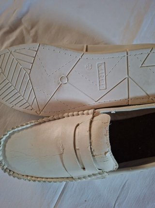 Mocasines blancos talla 44