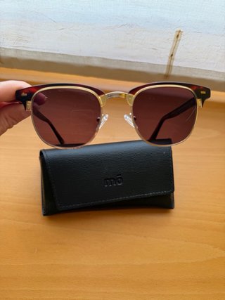 Gafas de sol MO marrones y doradas