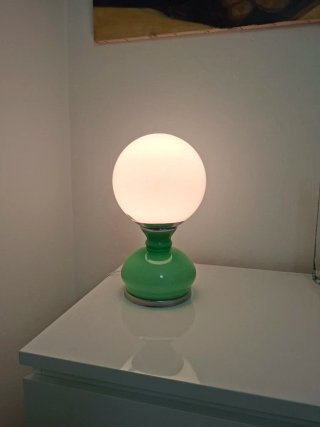 Lampada vintage vetro e metallo