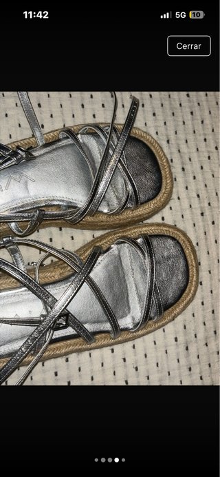Sandalias MIM Plataforma Beige/Plata