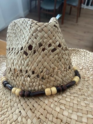 Sombrero de paja para playa