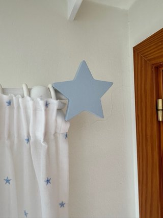 Cortina infantil estrellas celeste